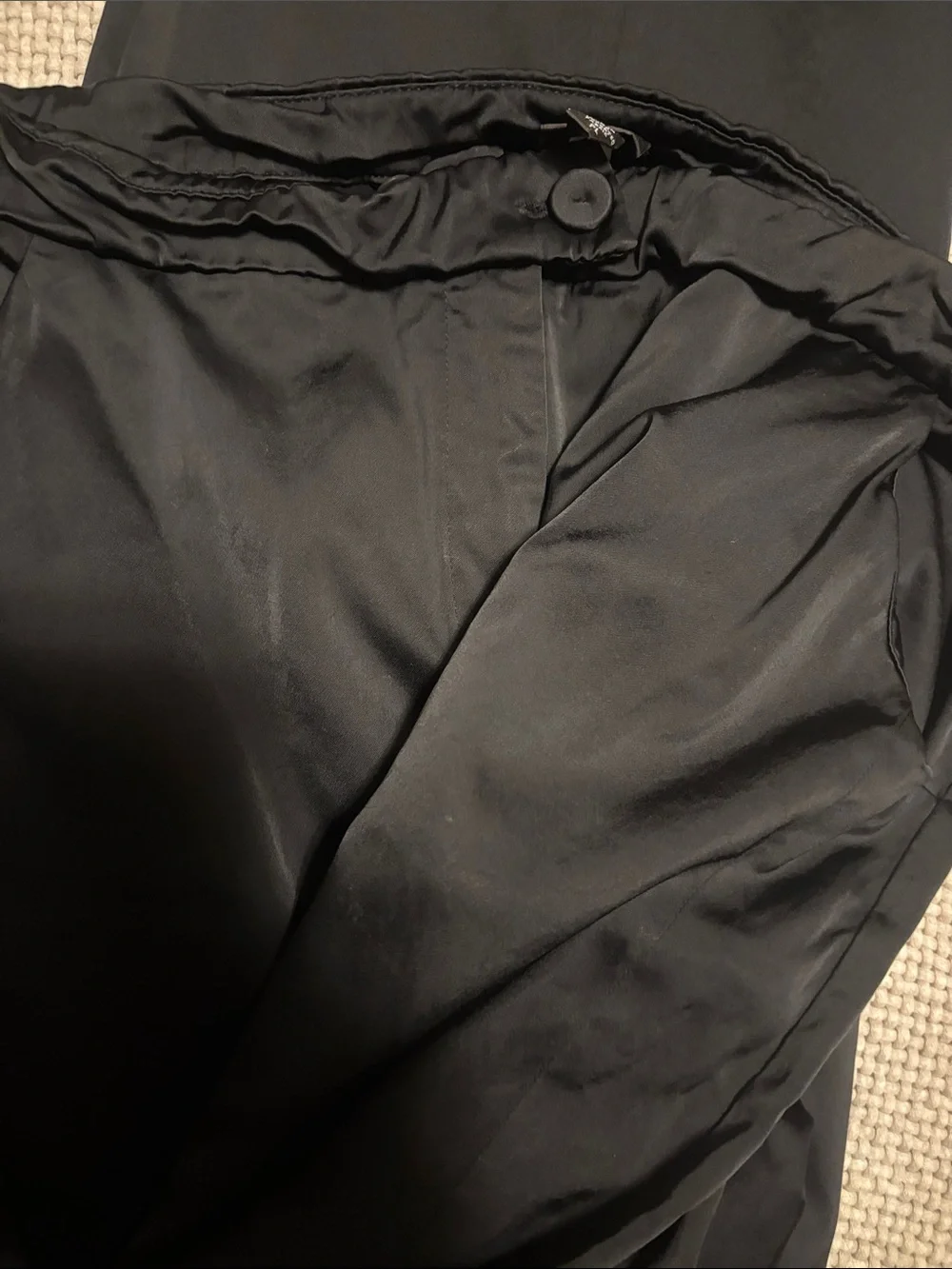 Eileen Fisher Black Wide-Leg Pants - Picture 4 of 5